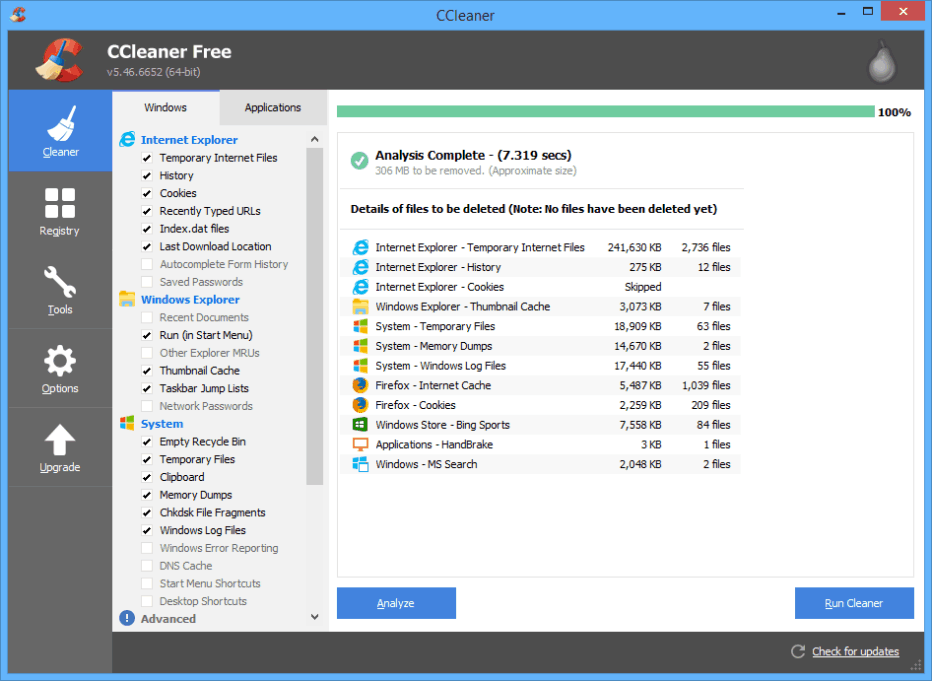 download freeware ccleaner software