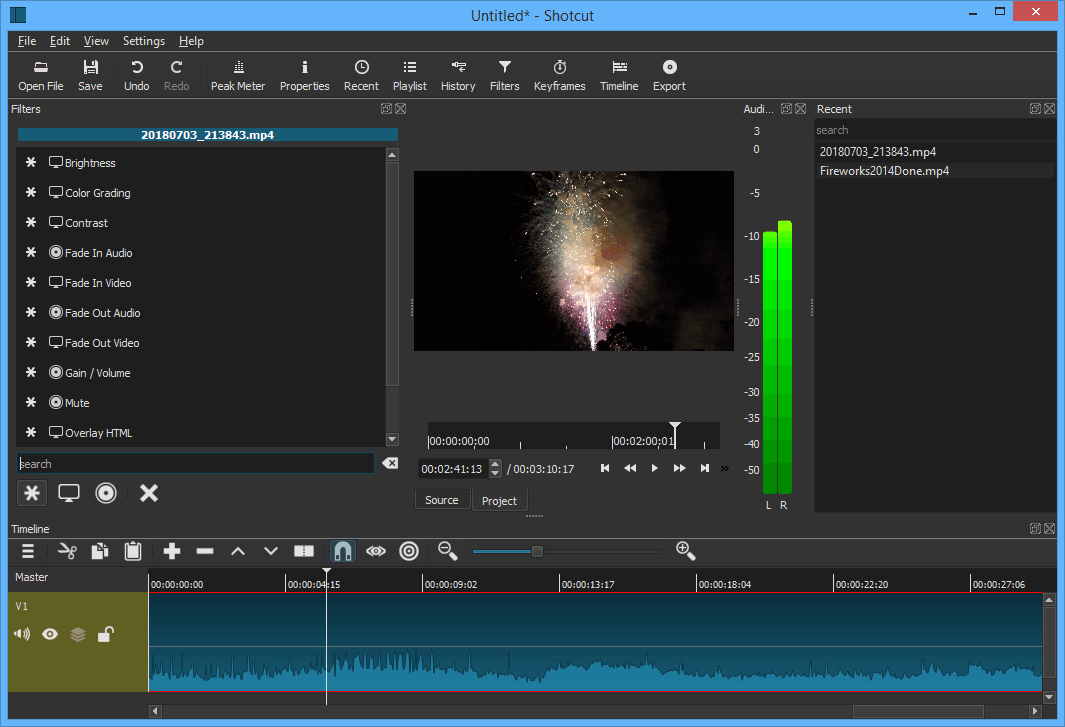 shotcut video editing software download